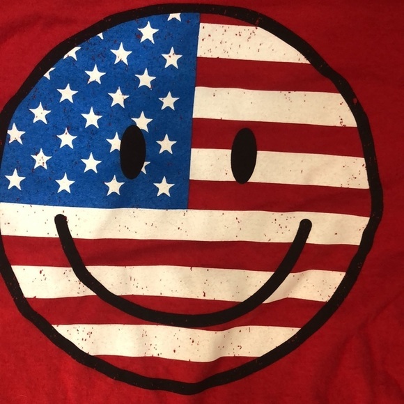 Jerzees dri power American smiling face shirt - Picture 3 of 7